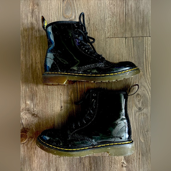 Dr. Doc Martens 1460 Glitter J Ankle Boot Women’s Size 4 / Girls Youth Size 3 - Picture 1 of 8